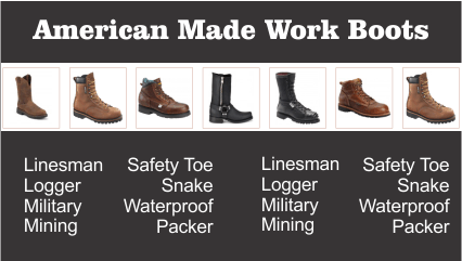 eshop at Hampton Shoe's web store for American Made products